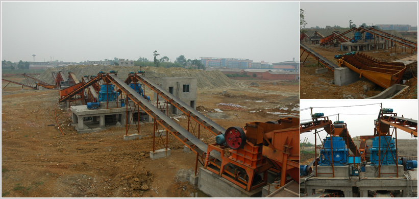 Gravel sand making production line